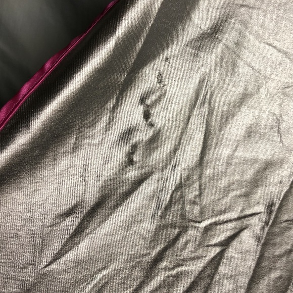 Silver pink trim Supergirl cape six flags Costume For Halloween or dress up - Picture 5 of 13